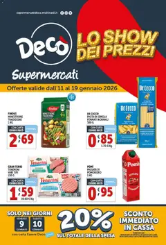 Anteprima dell'opuscolo Volantino Supermercati - Bellizzi dal negozio Decò valido da 11/01/2026