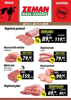Náhled nabídky: Prodejny Zeman Leták platný od 12.01.2026