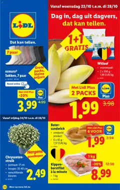 Voorbeeld van Folder week 43 van winkel Lidl geldig vanaf 22/10/2025