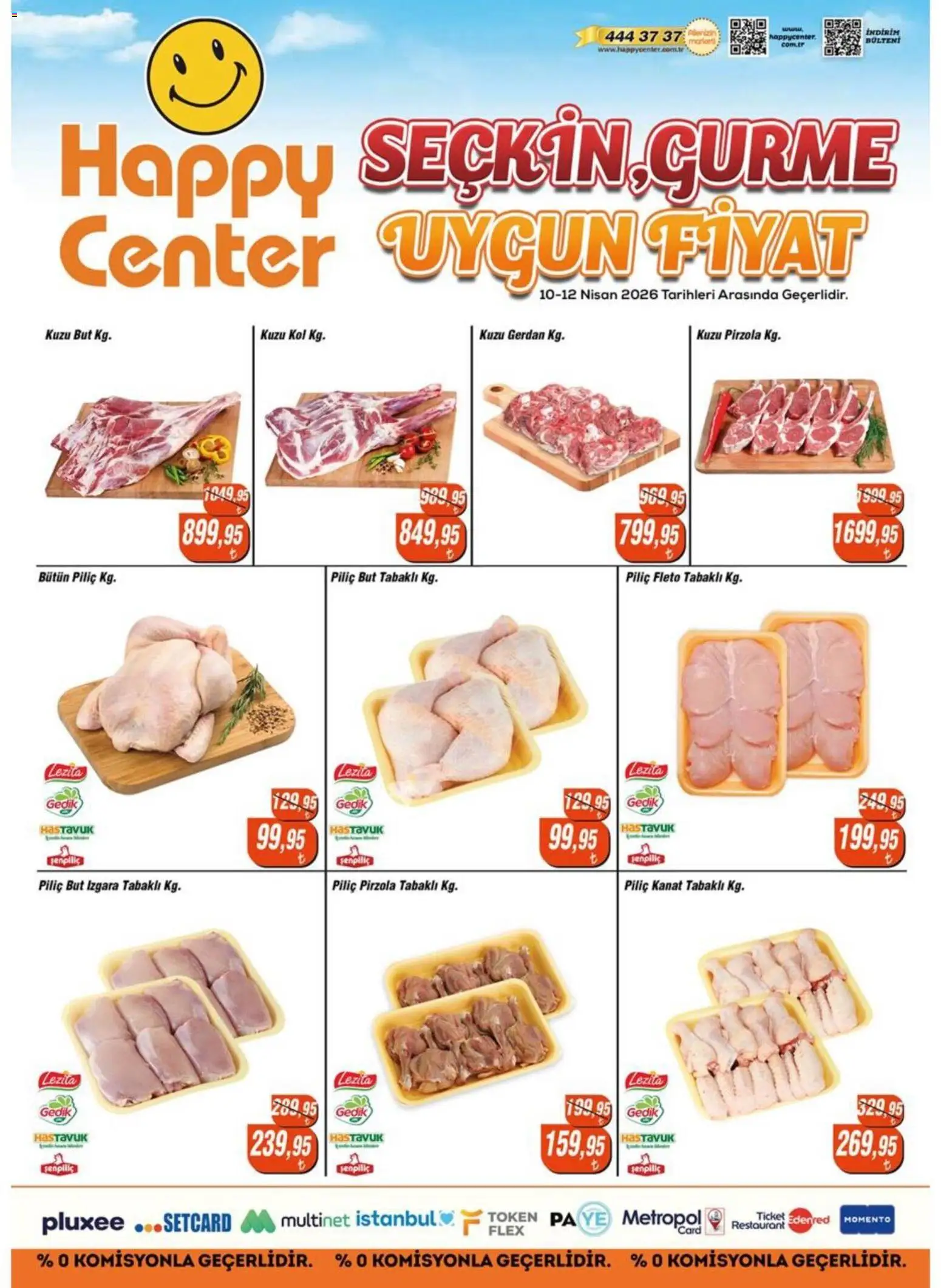 Happy Center Happy Center - Kasap 10.04.2026 - Broşürünün önizlemesi - Pirzola, Piliç, Izgara