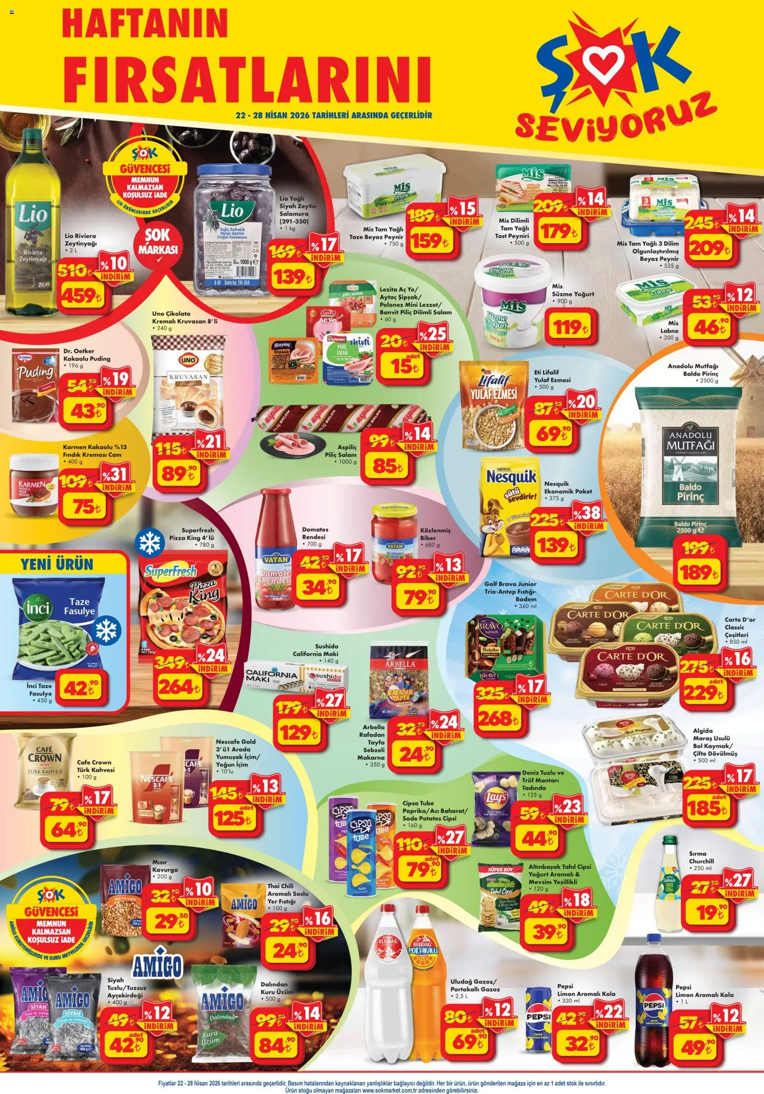 Şok Market Şok Market Katalog 22.04.2026 - Broşürünün önizlemesi