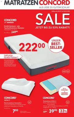 Vorschau der Angebote: Matratzen Concord Flugblatt gültig ab 30.07.2025
