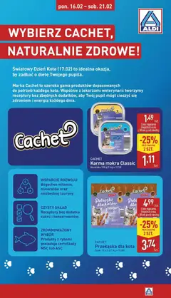 Pogląd gazetki "Dzień kota" ze sklepu Aldi ważnej od 16.02.2026