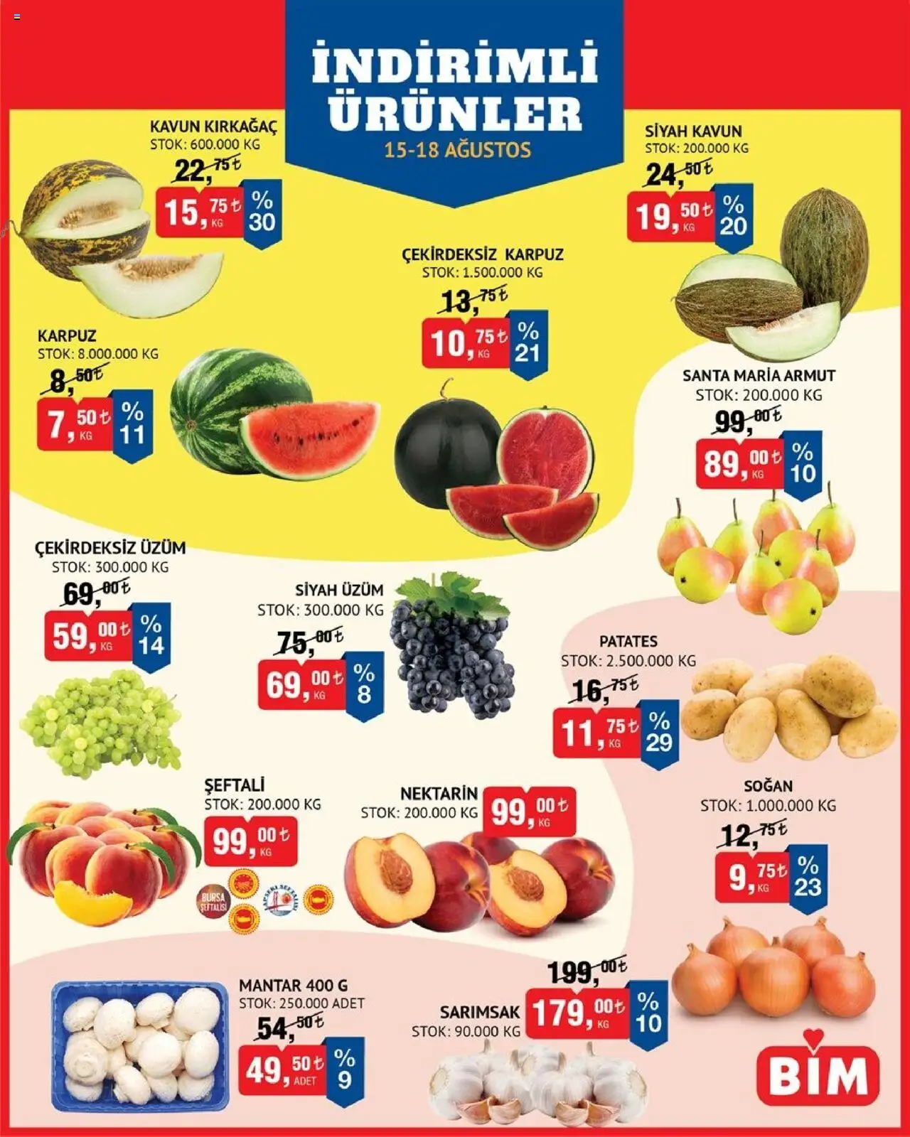 BİM Katalog bu hafta (15 Ağustos 2025) - Aktüel Broşür - Sayfa numarası 1