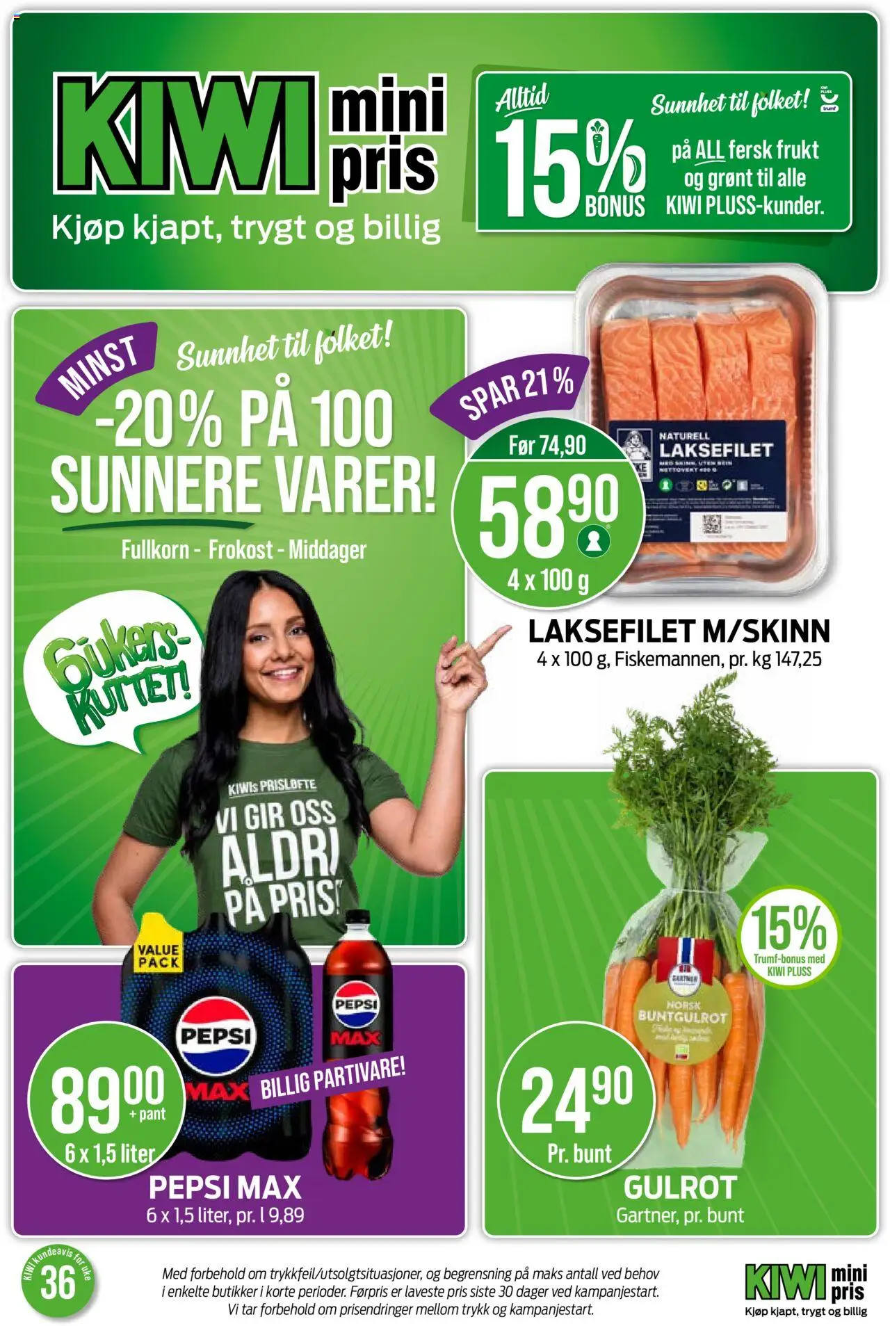 Kundeavis Kiwi gyldig fra 01/09/2025 - Sidenummer 1