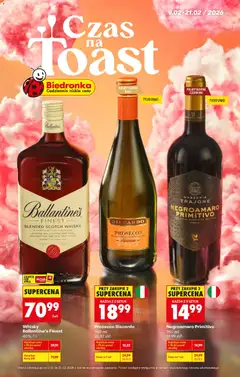 Pogląd gazetki "Czas na toast" ze sklepu Biedronka ważnej od 09.02.2026