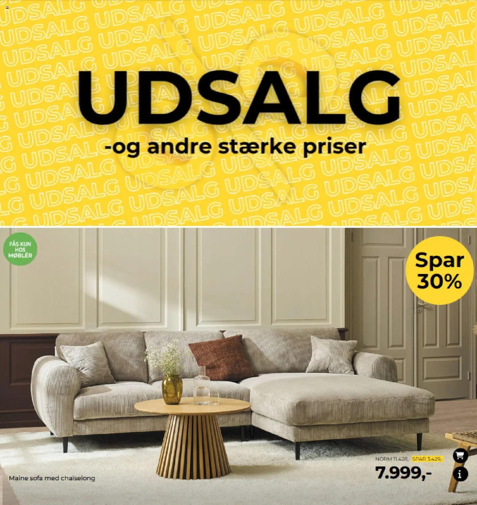 Eksempel på tilbudsavis Tilbudsavis fra butik Møblér gyldig fra 22/12/2025