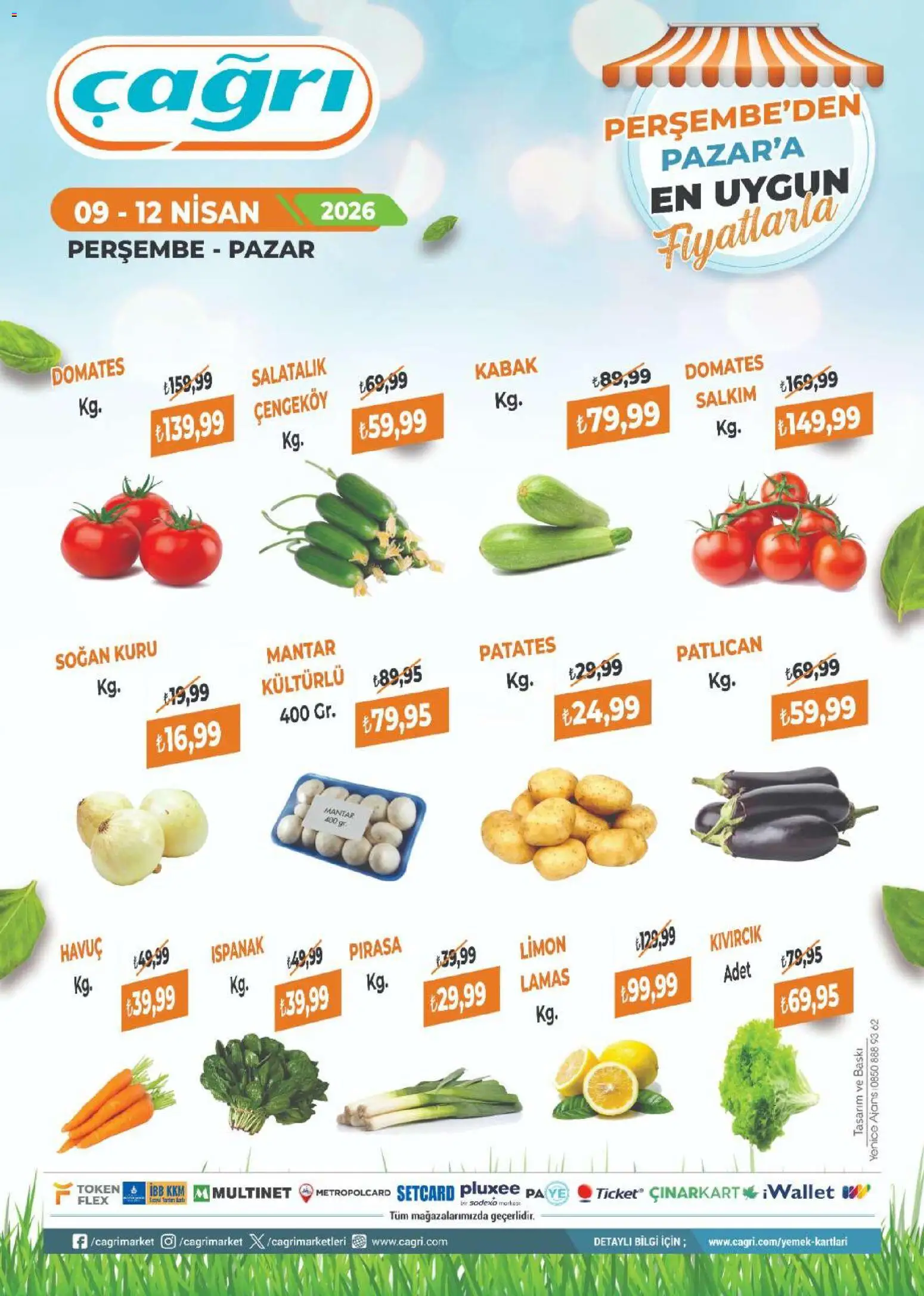 Çağrı Market Çağrı Market - Manav Katalog 09.04.2026 - Broşürünün önizlemesi
