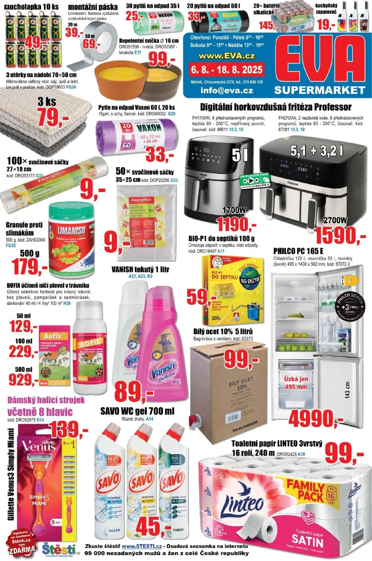  Eva supermarket Leták (06.08.2025 - 18.08.2025)