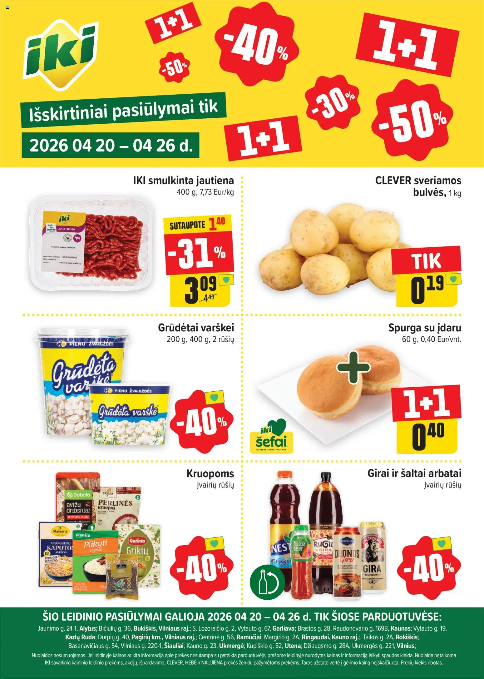 IKI parduotuvės leidinio IKI leidinys - Specialūs pasiūlymai IKI parduotuvės klientams galiojančio nuo 2026.04.20 peržiūra