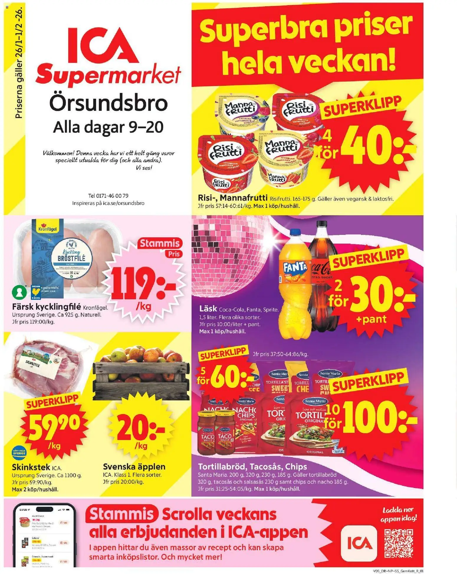 Förhandsgranska reklamblad Örsundsbro från butik ICA Supermarket gäller från 26/01/2026