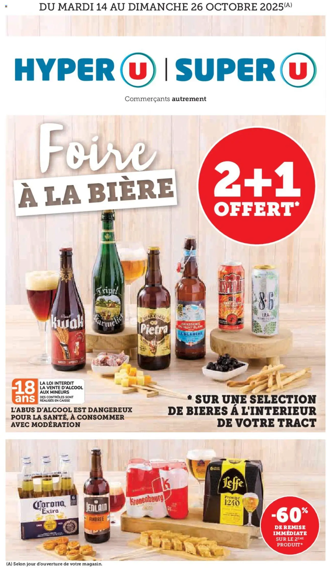 Catalogue Foire à la bière de la boutique Super U valable du 14/10/2025 - Page numéro 1