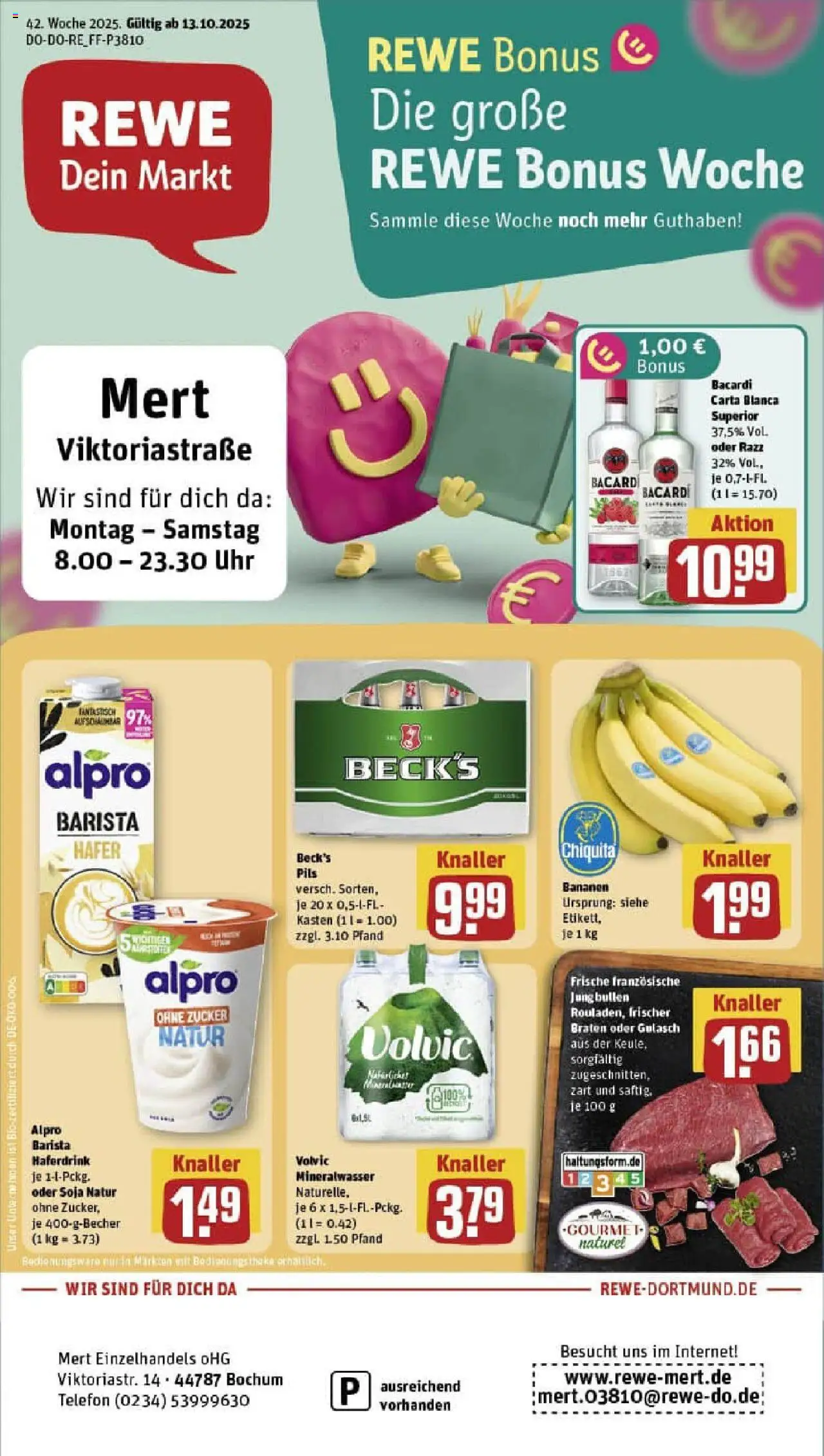 REWE Prospekt ab 13.10.2025 nächste Woche - Prospekt Bochum	