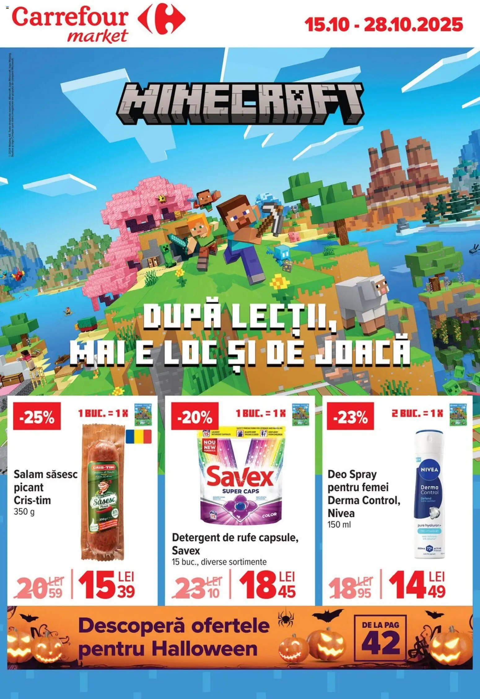 Previzualizarea de cataloage: Carrefour Catalog - Market valabil de la 15.10.2025 - Carrefour, Salam, Nivea, Detergent, Deo spray