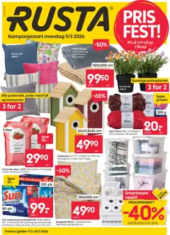 Forhåndsvis Rusta kundeavis fra butikk Rusta gyldig fra 09/03/2026