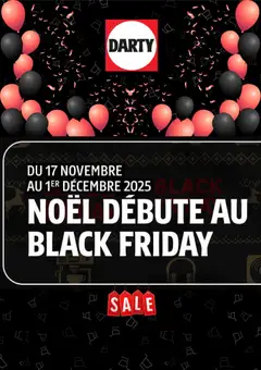 Prévisualisation de Black Friday du magasin Darty formulaire valide 17/11/2025
