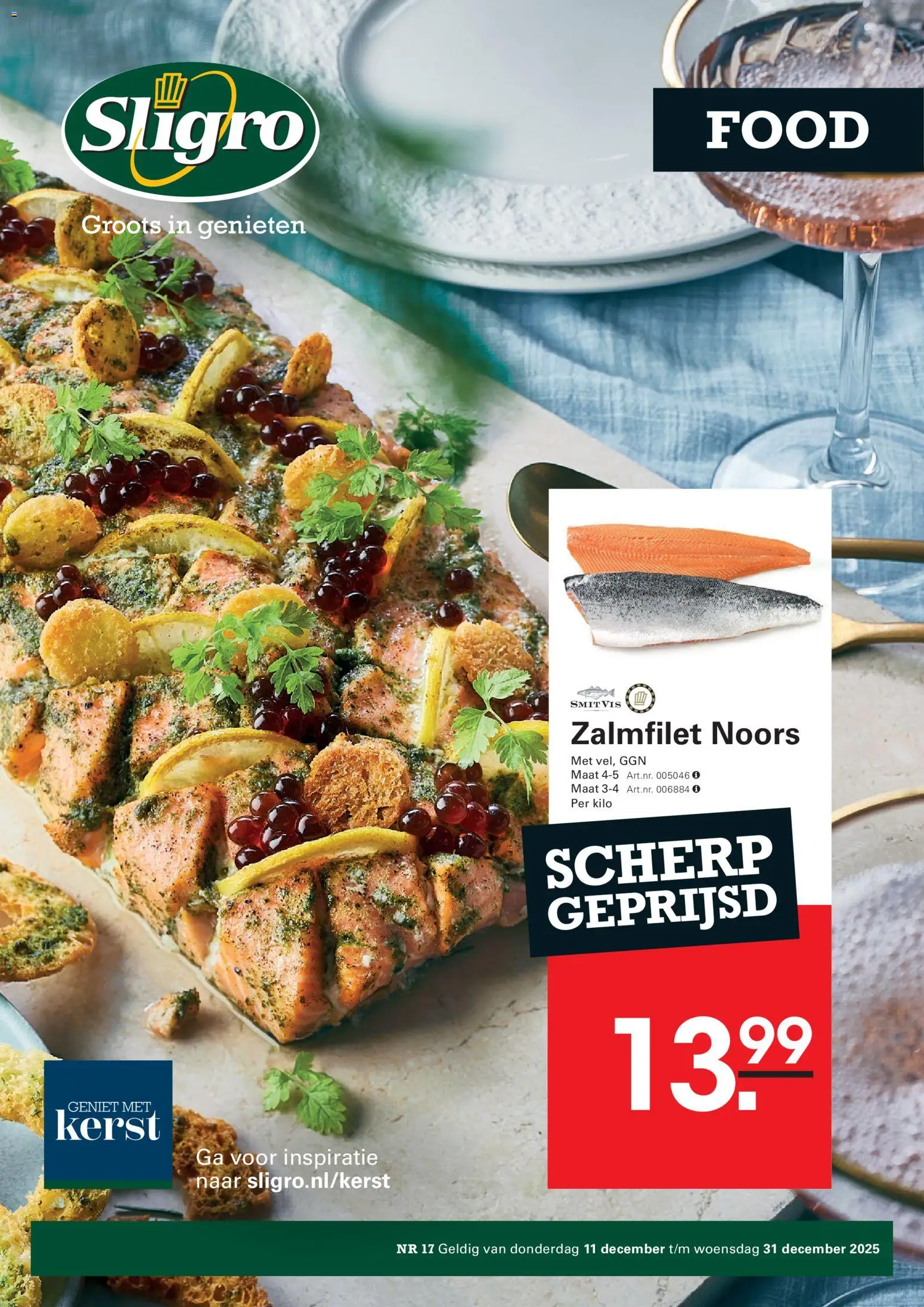 Voorbeeld van Food van winkel Sligro geldig vanaf 11-12-2025 - Zalmfilet