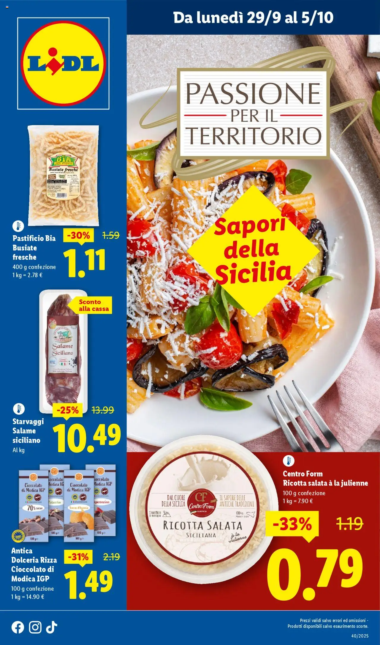 Volantino Lidl valido da 29/09/2025 numero di pagina 1