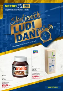 Pregled Metro kataloga - važi od 04.12.2025