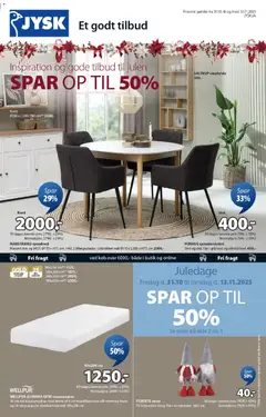 Eksempel på tilbudsavis Tilbudsavis fra butik JYSK gyldig fra 31/10/2025