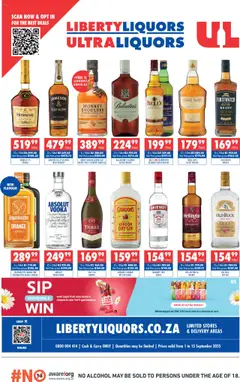 Preview of Ultra Liquors flyer valid from 01/09/2025
