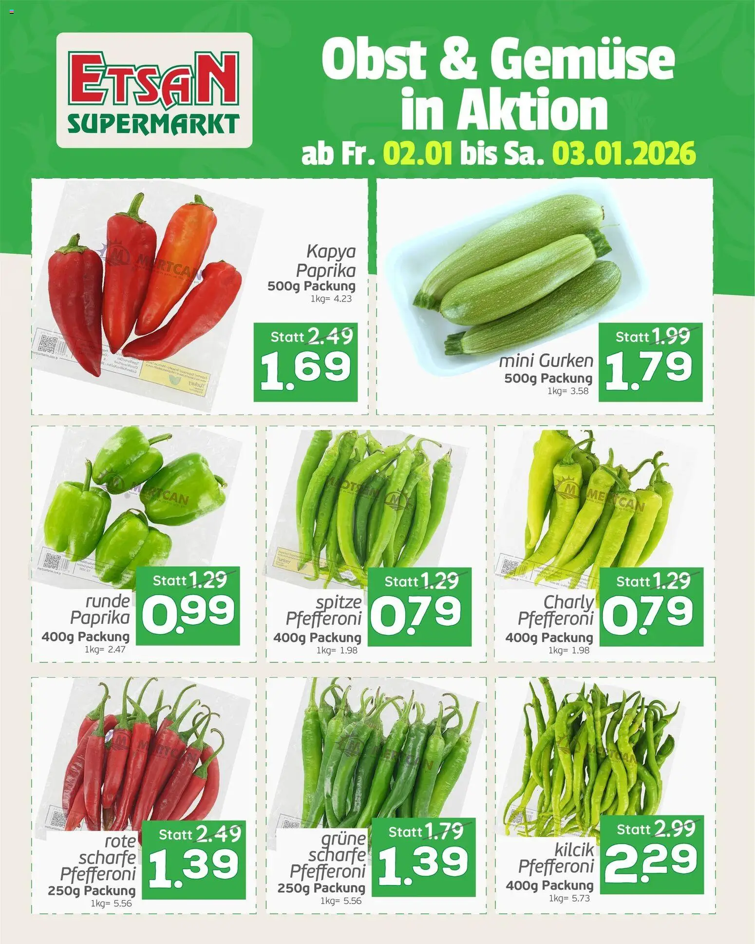 Vorschau der Angebote: ETSAN Obst und Gemüse gültig ab 02.01.2026