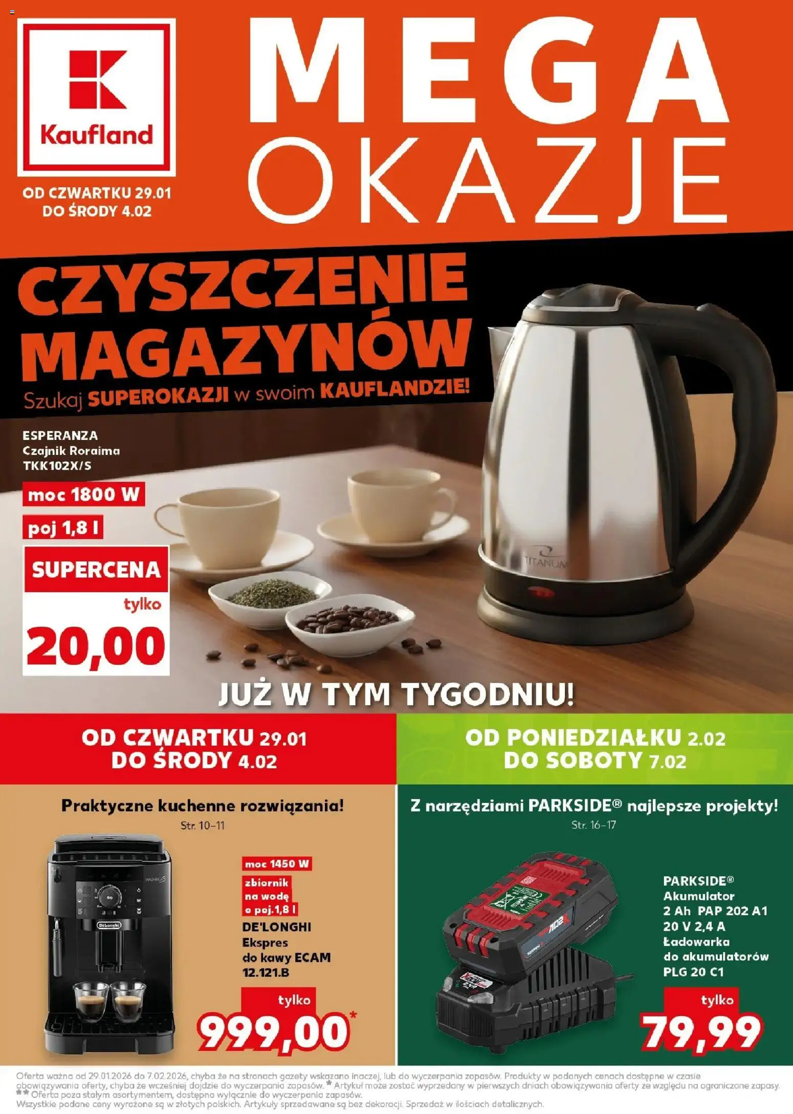 Pogląd gazetki "Mega okazje" ze sklepu Kaufland ważnej od 29.01.2026