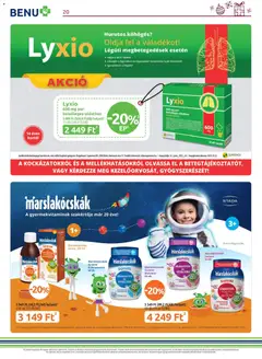 BENU Gyógyszertárak - Akciós újság BENU Gyógyszertárak megtekintése, amely érvényes 2025.12.01.-től | Oldal: 20
