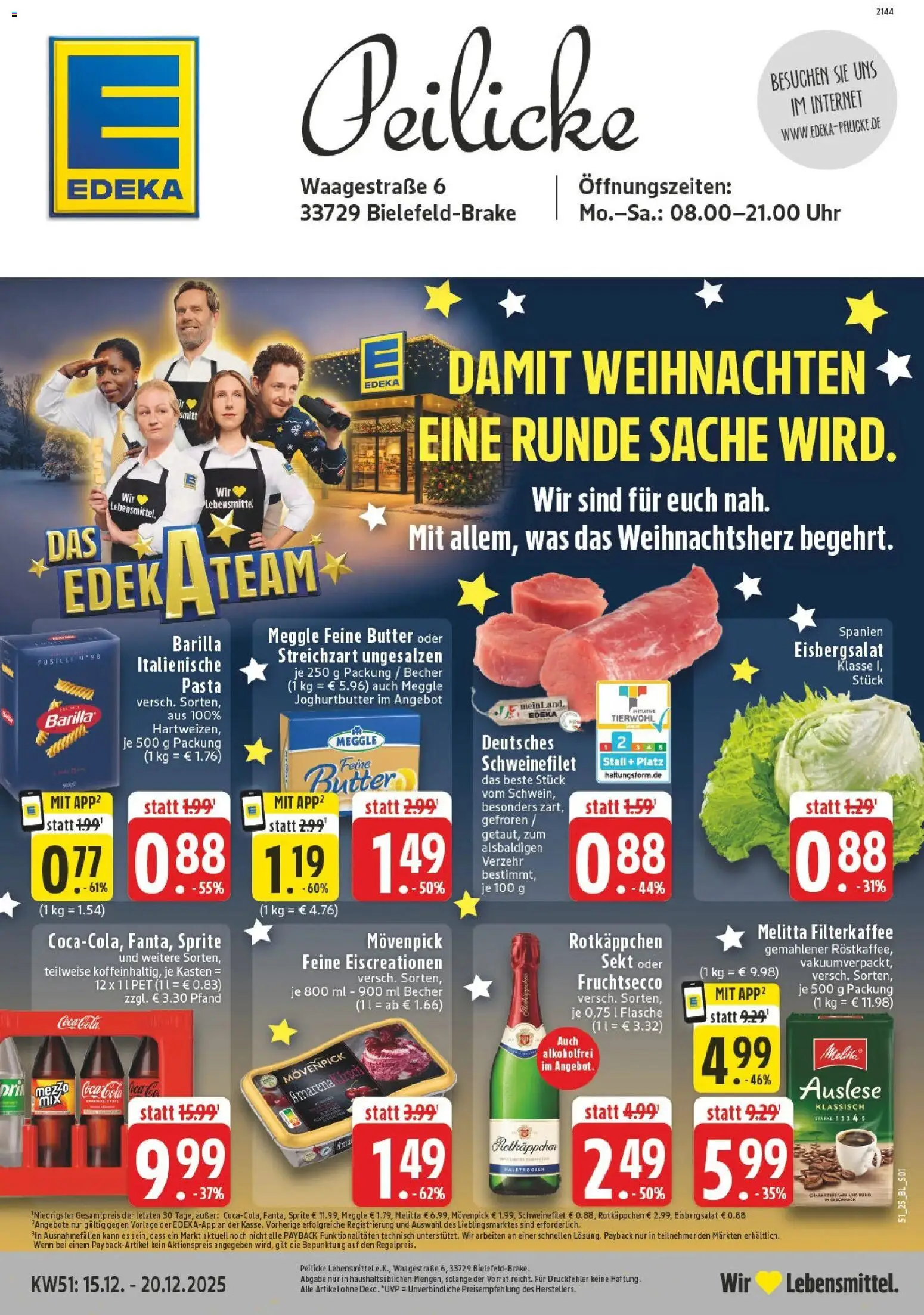 Vorschau von dem Prospekt des Geschäftes Edeka, gültig ab dem 15.12.2025