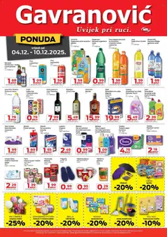 Pregled letka Katalog trgovine Gavranović vrijedi od 04.12.2025 | Stranica: 4