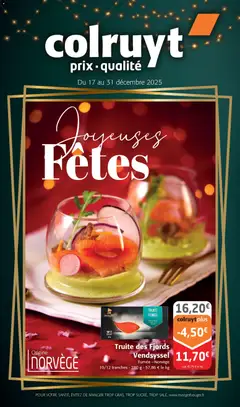 Prévisualisation de Catalogue du magasin Colruyt formulaire valide 17/12/2025