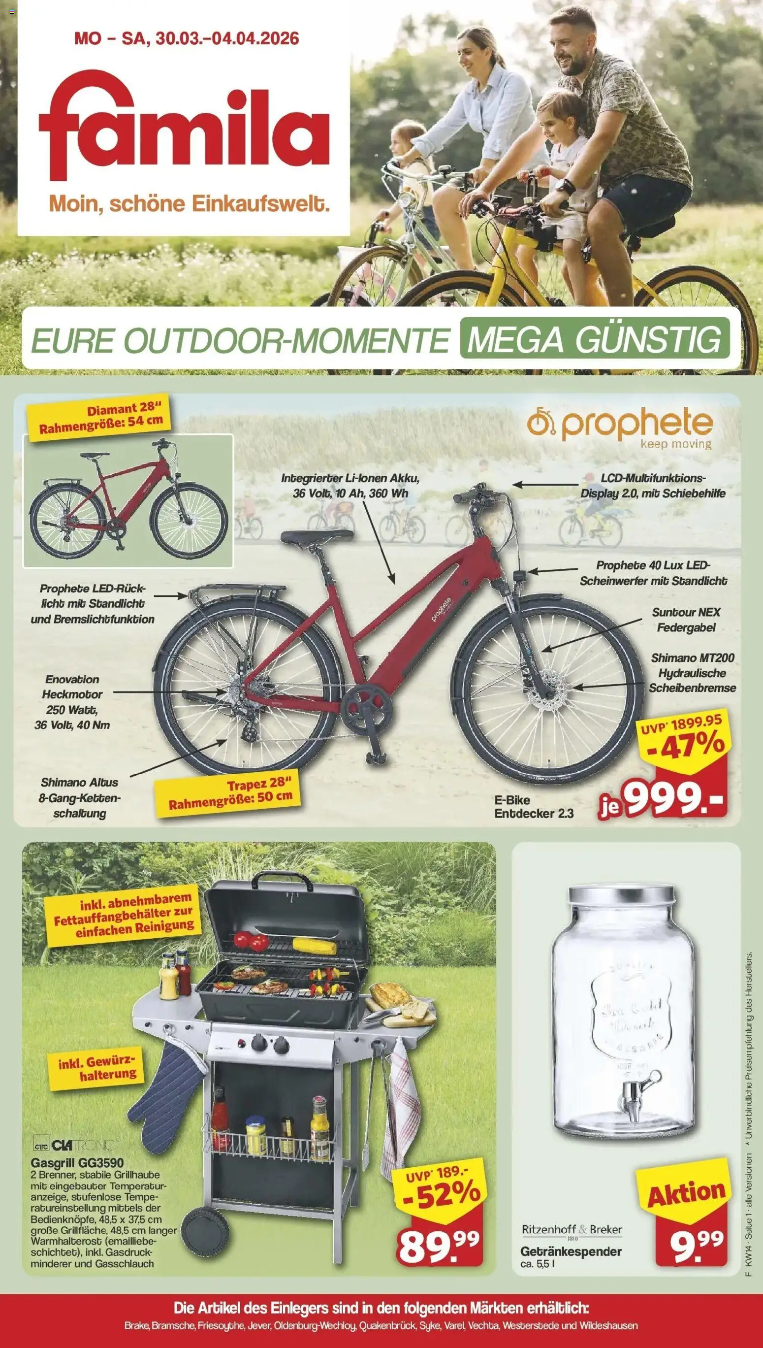 Vorschau von dem Prospekt des Geschäftes Famila Nordwest, gültig ab dem 30.03.2026