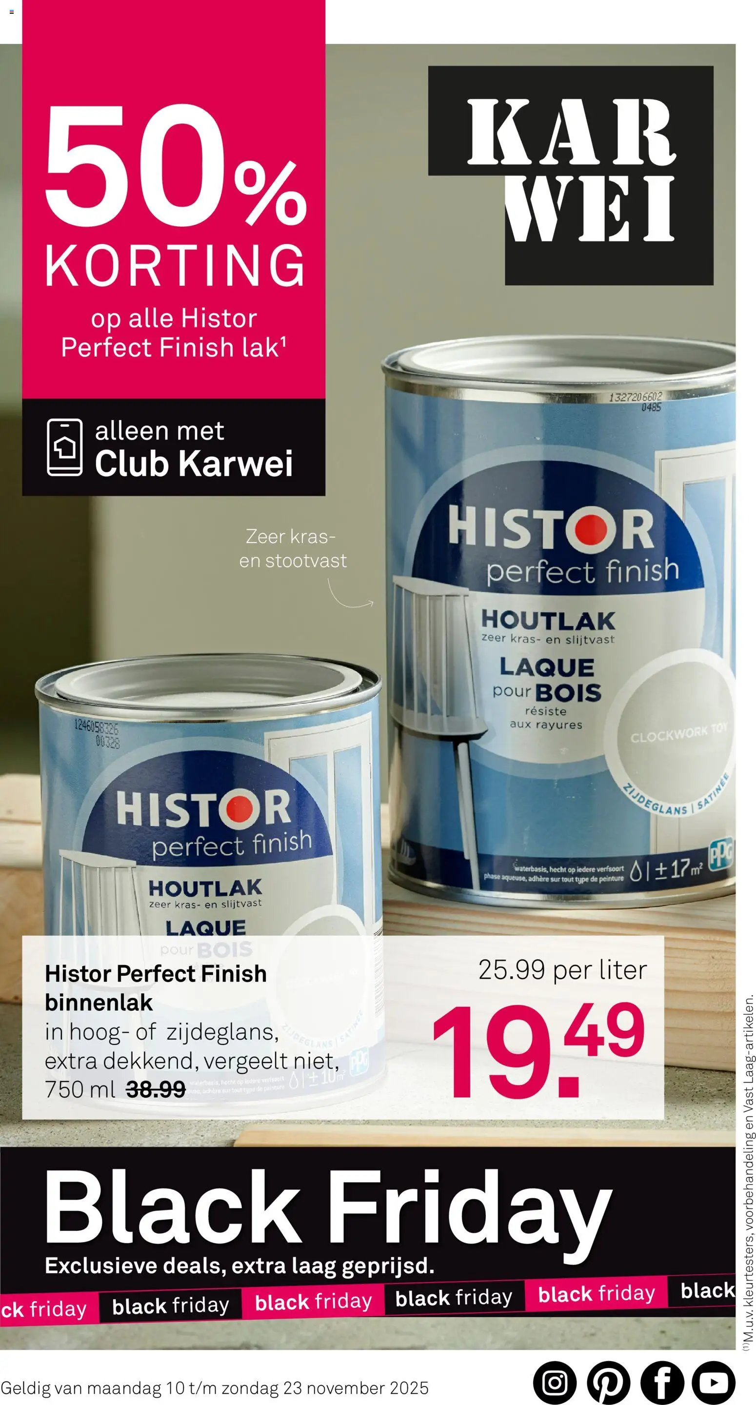 Voorbeeld van Black Friday van winkel KARWEI geldig vanaf 10-11-2025