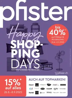 Vorschau des Merkblatts Aktionen vom Shop Pfister gültig von 26.08.2025 bis 08.09.2025