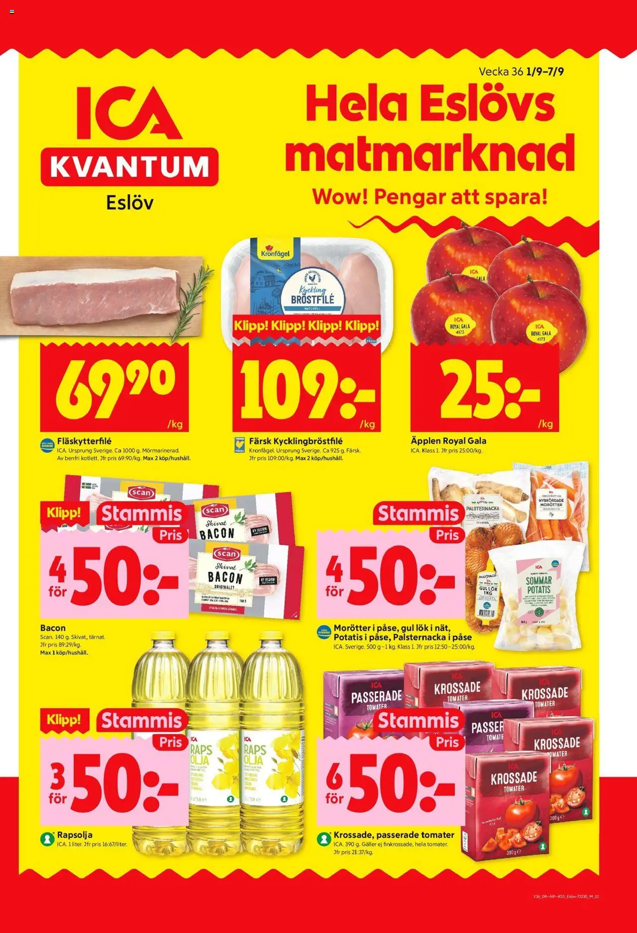 Eslöv är giltig 01/09 2025 > Veckans Erbjudanden gäller från 01/09/2025 till 07/09/2025 sidnummer 1