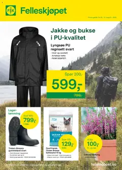 Forhåndsvis Kundeavis fra butikk Felleskjøpet gyldig fra 18/08/2025