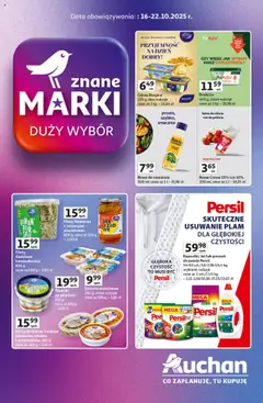 Pogląd gazetki "Znane marki duży wybór Hipermarket" ze sklepu Auchan ważnej od 16.10.2025