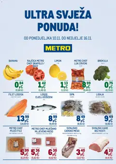 Pregled letka Ultra svježa ponuda trgovine Metro vrijedi od 10.11.2025