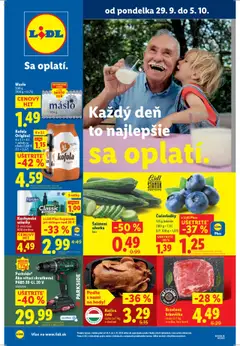 Náhľad Lidl letáku platného od 29.09.2025