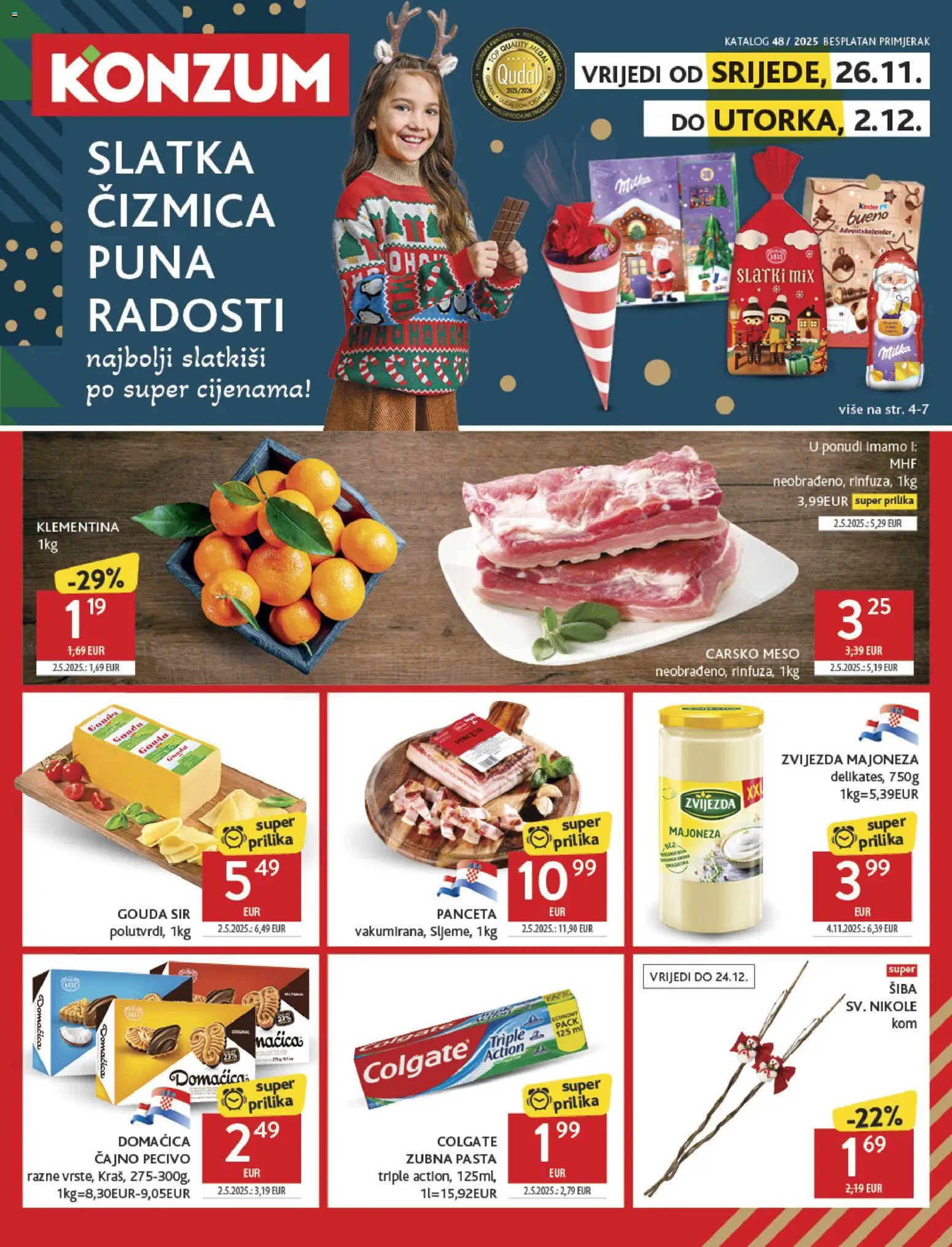 Pregled letka Katalog trgovine Konzum vrijedi od 26.11.2025