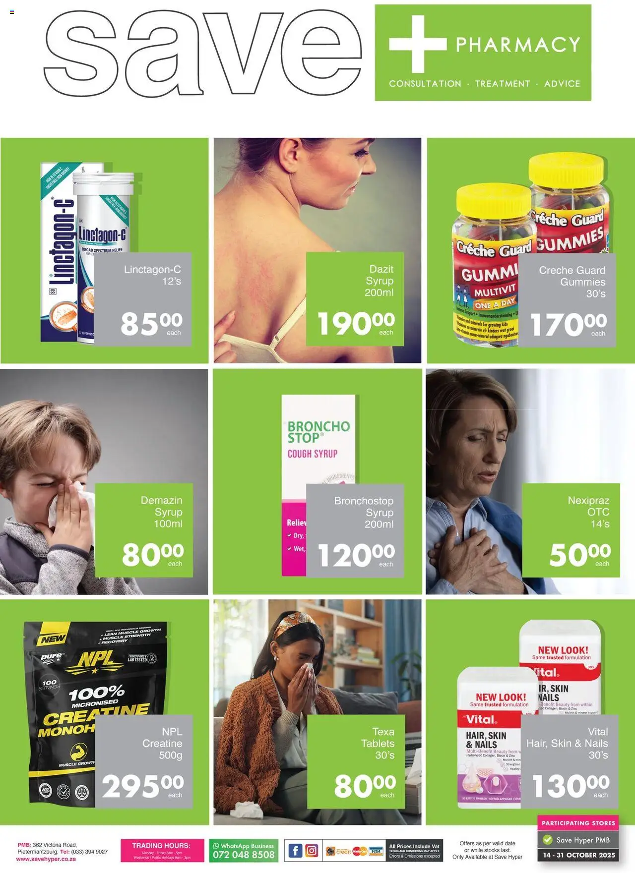 Save Pharmacy Specials from 14/10 - 31/10/2025 > Promotions