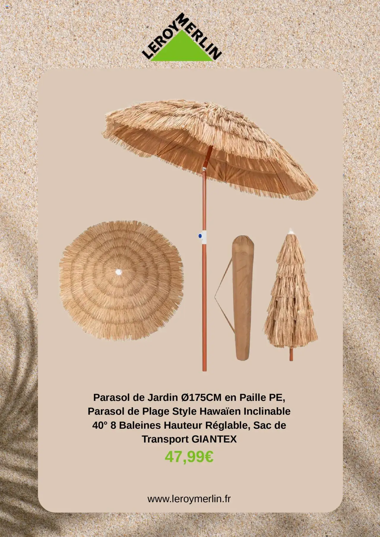 Catalogue de la boutique Leroy Merlin valable du 28/07/2025 - Page numéro 1