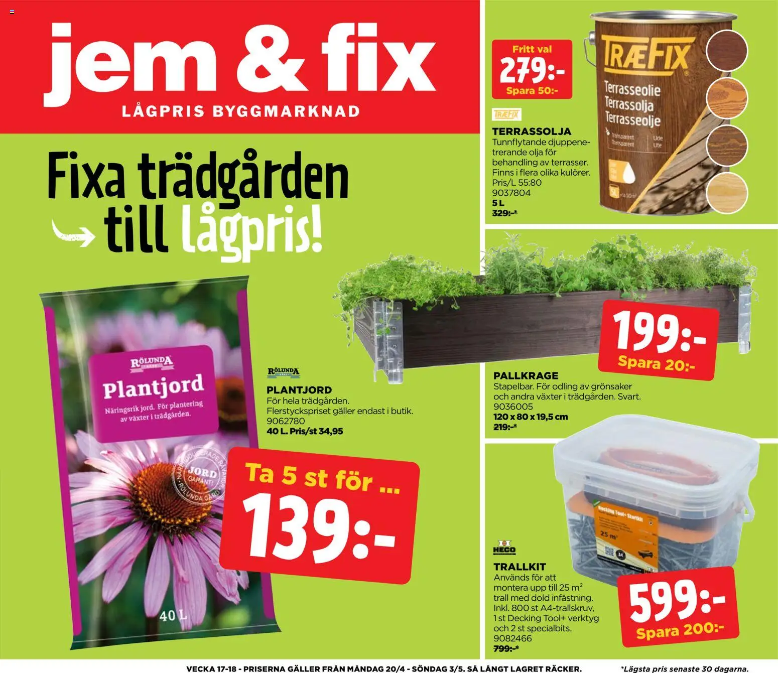 Förhandsgranska reklamblad Jem & Fix erbjudanden från butik Jem & Fix gäller från 24/04/2026