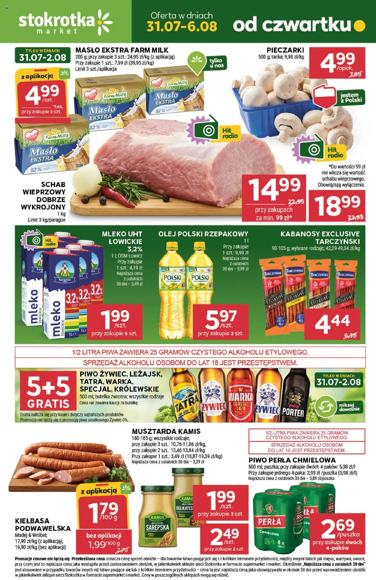 Stokrotka gazetka od czwartku 31.07.2025 >> "Market" - Numer strony 1