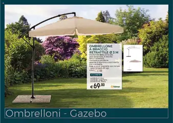 Anteprima dell'opuscolo Catalogo Ombrelloni - Gazebo dal negozio Brico OK valido da 03/03/2025