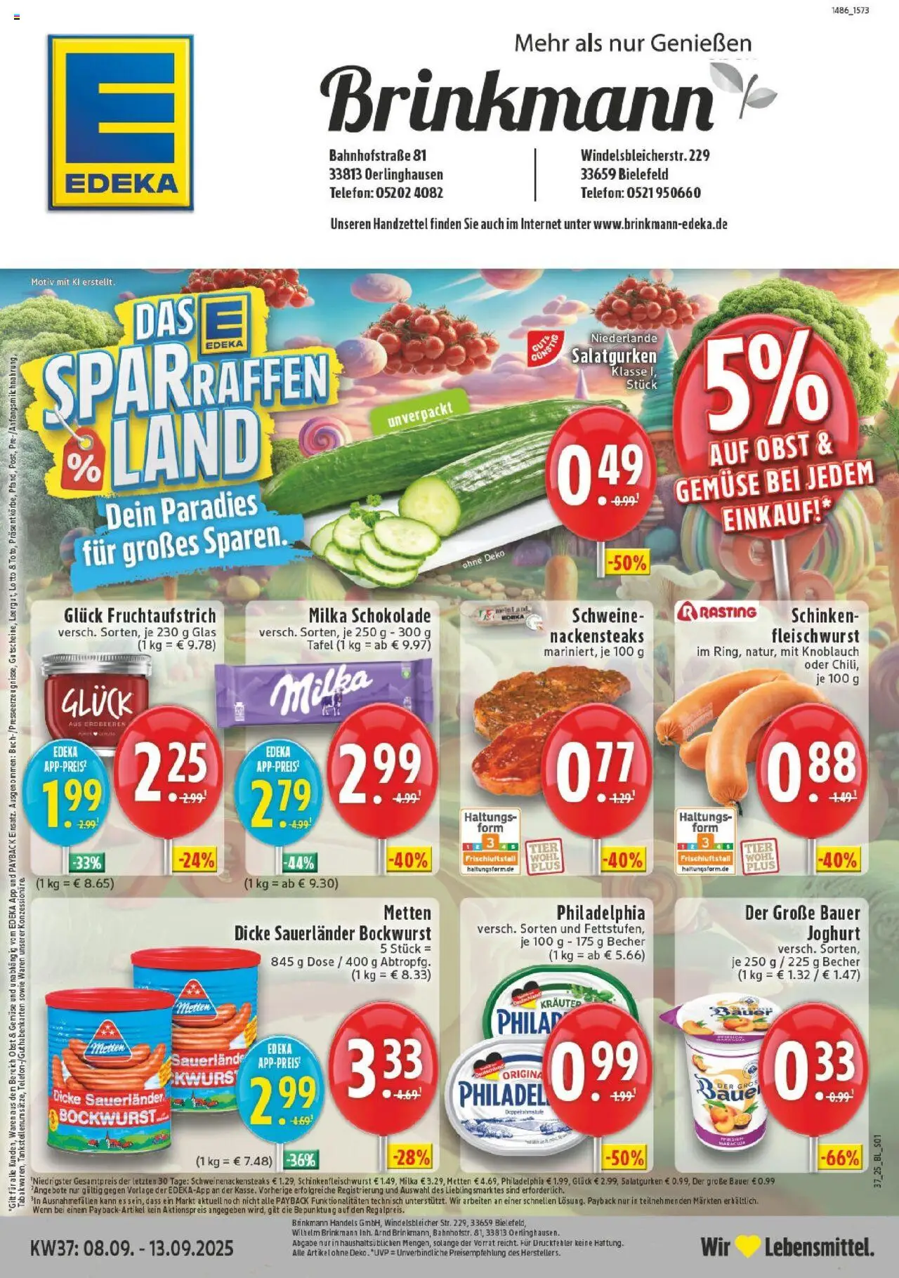 EDEKA Prospekt ab 07.09.2025 - Prospekt Bielefeld Online