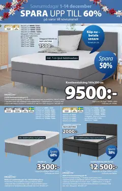 Förhandsgranska reklamblad Aktuella reklamblad JYSK från butik JYSK gäller från 01/12/2025 | Sida: 2