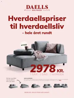 Eksempel på tilbudsavis Tilbudsavis fra butik Daells Bolighus gyldig fra 23/07/2025