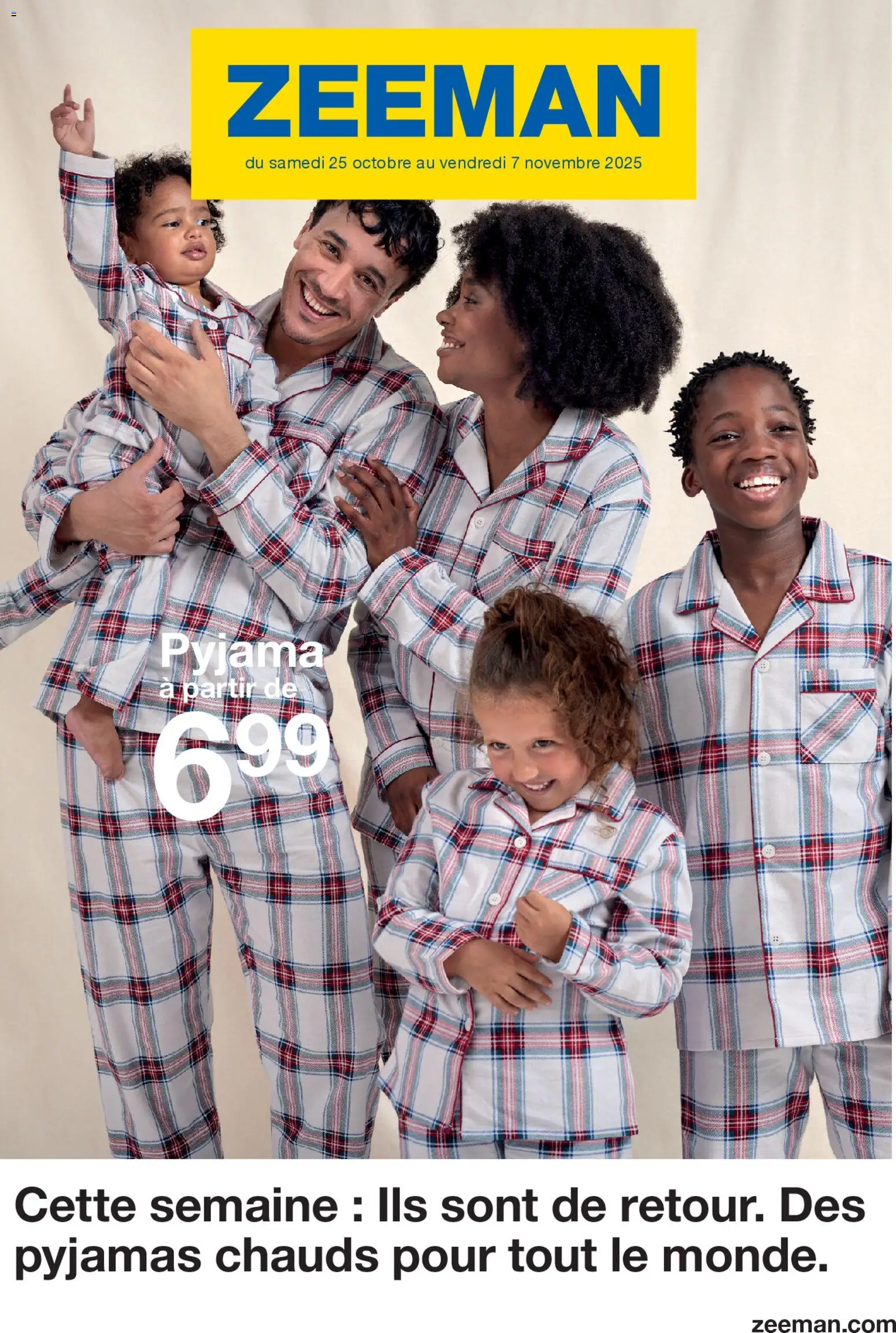 Catalogue Zeeman Automne de la boutique Zeeman valable du 25/10/2025 - Page numéro 1