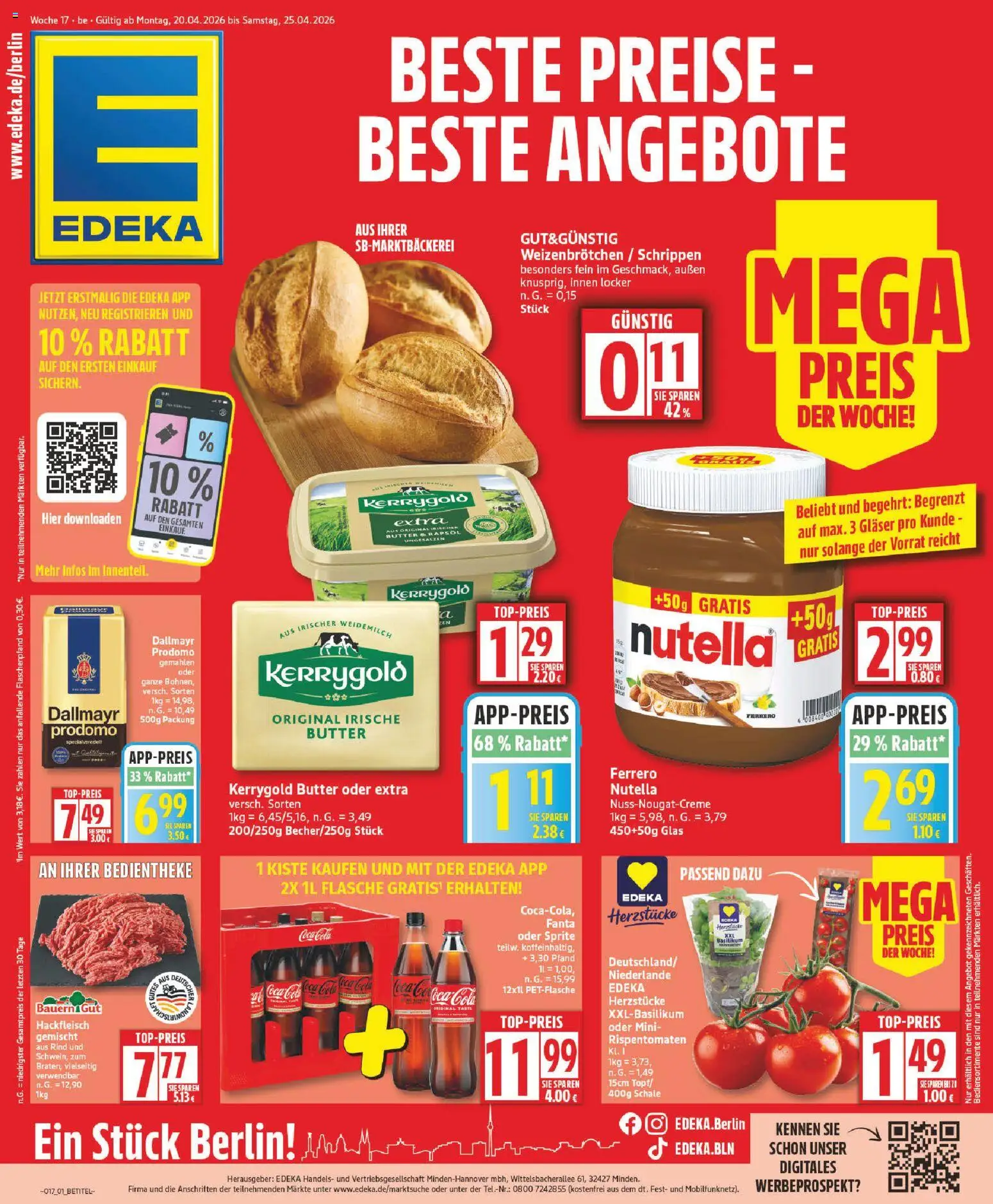 Vorschau von dem Prospekt des Geschäftes Edeka, gültig ab dem 20.04.2026